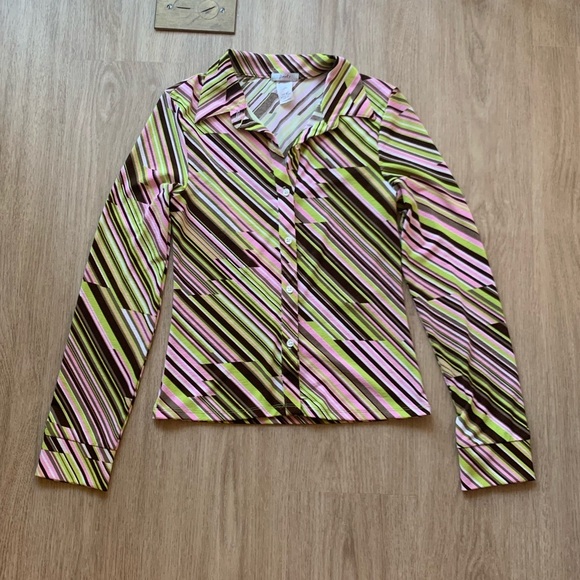 Vintage Poof! Retro Button Down Top - Picture 1 of 4
